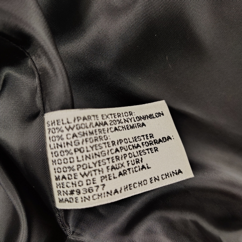 St John’s Bay Wool Cashmere Blend Zip Up Coat - Picture 4 of 12